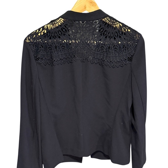 Kobi Halperin Navy Blazer with Lace Back Detail – Size L - Picture 2 of 5